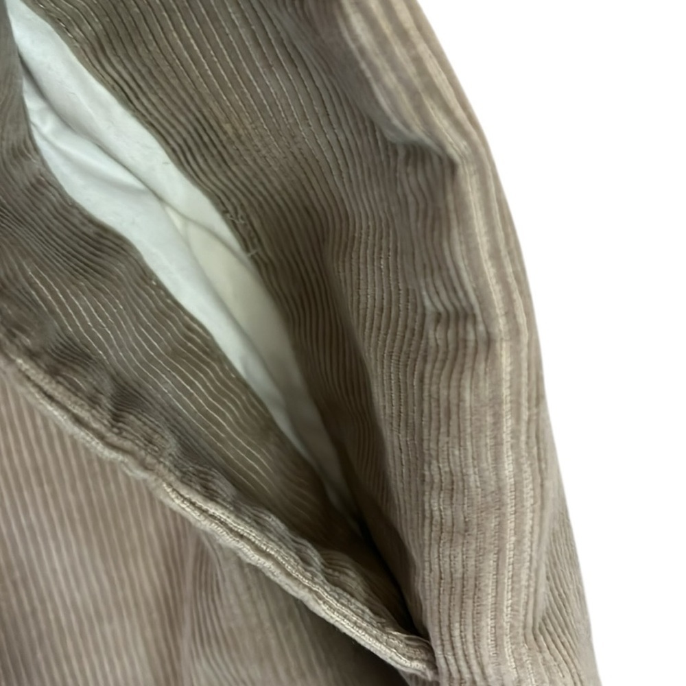 Vineyard Vines Wide Leg Tan Corduroy Club Pants Wide Wale Preppy Cotton 34x33 - Picture 8 of 12